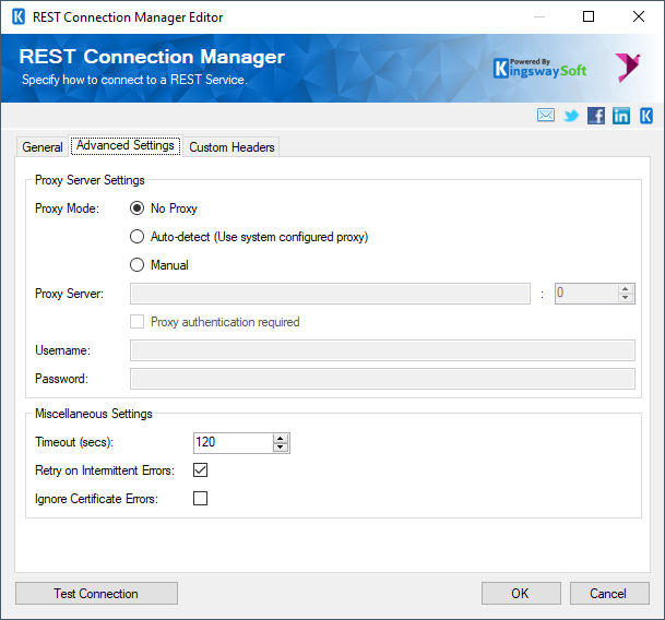 REST Connection Manager - Advanced